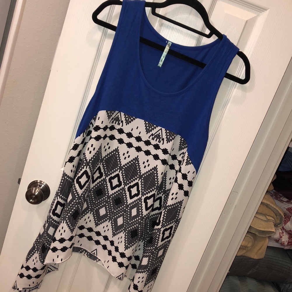 Handkerchief style tank blouse